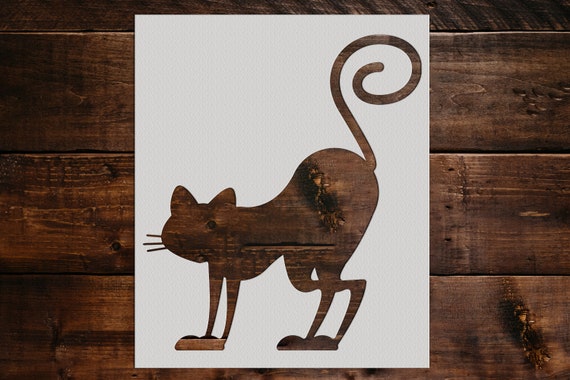 Cat Stencil Reusable Cat Stencil DIY Craft Stencil