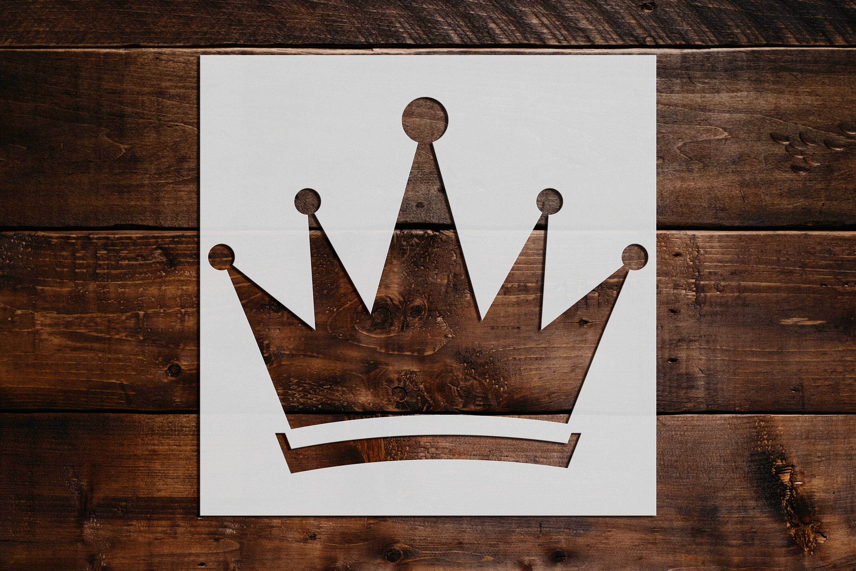Crown Stencil Reusable Crown Stencil DIY Crafts Large Crown Etsy UK