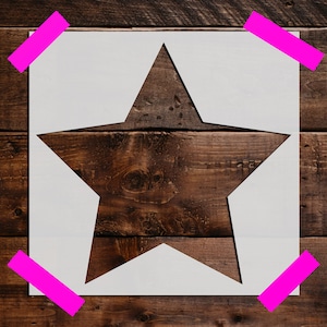 Star Stencil - Reusable Star Stencil - Art Stencil - DIY Craft Stencil - Painting Stencil - Reusable Large Star Stencil - Wall Stencil