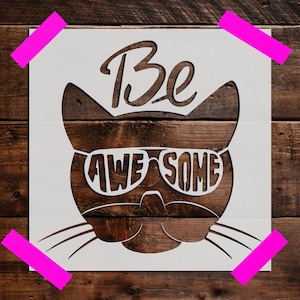 Cat Stencil, Reusable Cat Stencil - Craft Stencils - DIY Craft Stencil, Painting Stencil, Cat Stencils, Cats, Pets