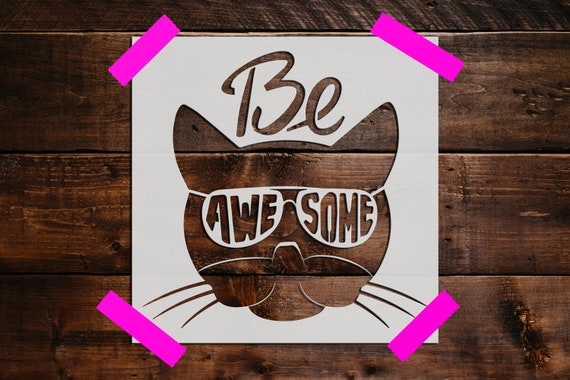 Cat Stencil Reusable Cat Stencil Craft Stencils DIY Craft
