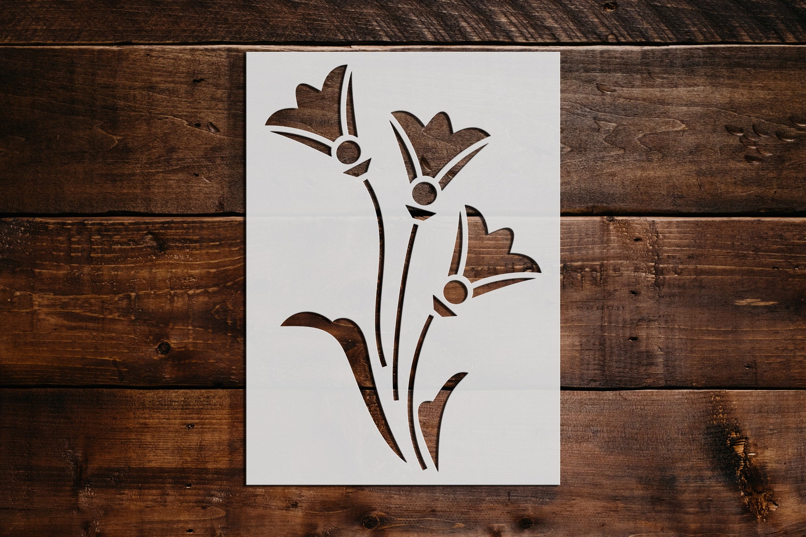 Flowers Stencil Reusable Flower Stencil Art Stencil DIY Etsy