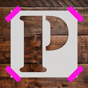 Letter P -Reusable Stencil - Art Stencil - Craft  Stencil - Reusable Large Stencil - Crafting Stencils
