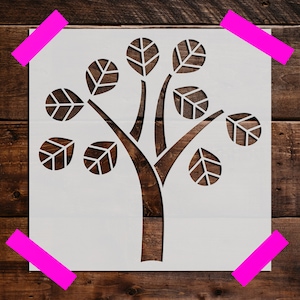 Tree Stencil - Reusable Tree Stencil - Art Stencil - DIY Craft Stencil - Painting Stencil - Large Tree Stencil, Trees, Nature