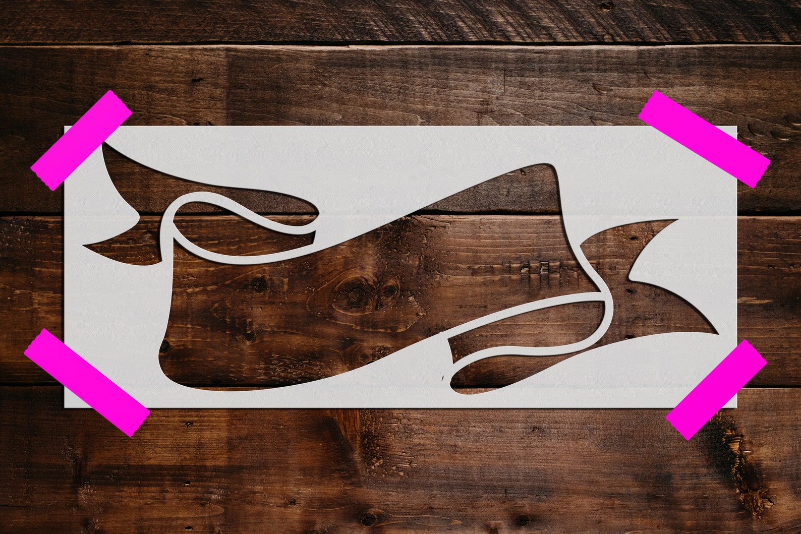 Banner Stencil Reusable Banner Stencil Art Stencil DIY - Etsy