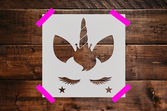 Unicorn Stencil  Reusable Moons Stencil art Stencil DIY