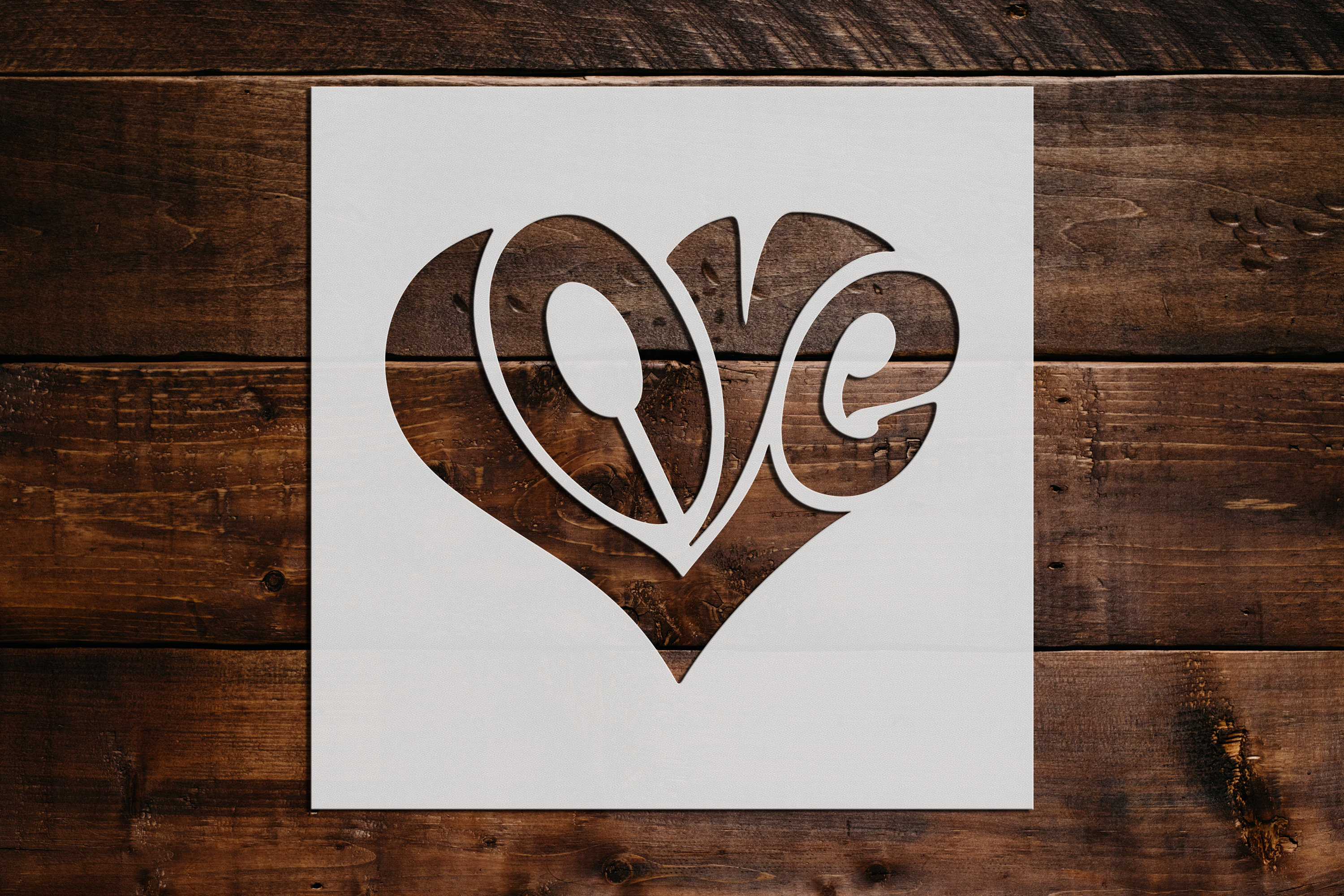 Heart Stencils for Painting on Wood Reusable Love Templates DIY Crafts Scrabooking 12 Pcs Silhouette Art Supplies