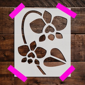 Flower Stencil - Reusable Flower Stencil - DIY Craft Stencil, Painting Stencil, Large Flower Wall Stencil, Plant, Nature