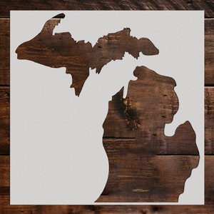 Michigan State Stencil, Reusable New York State Stencil, Art Stencil, DIY Craft Stencil, Wall Stencil, States