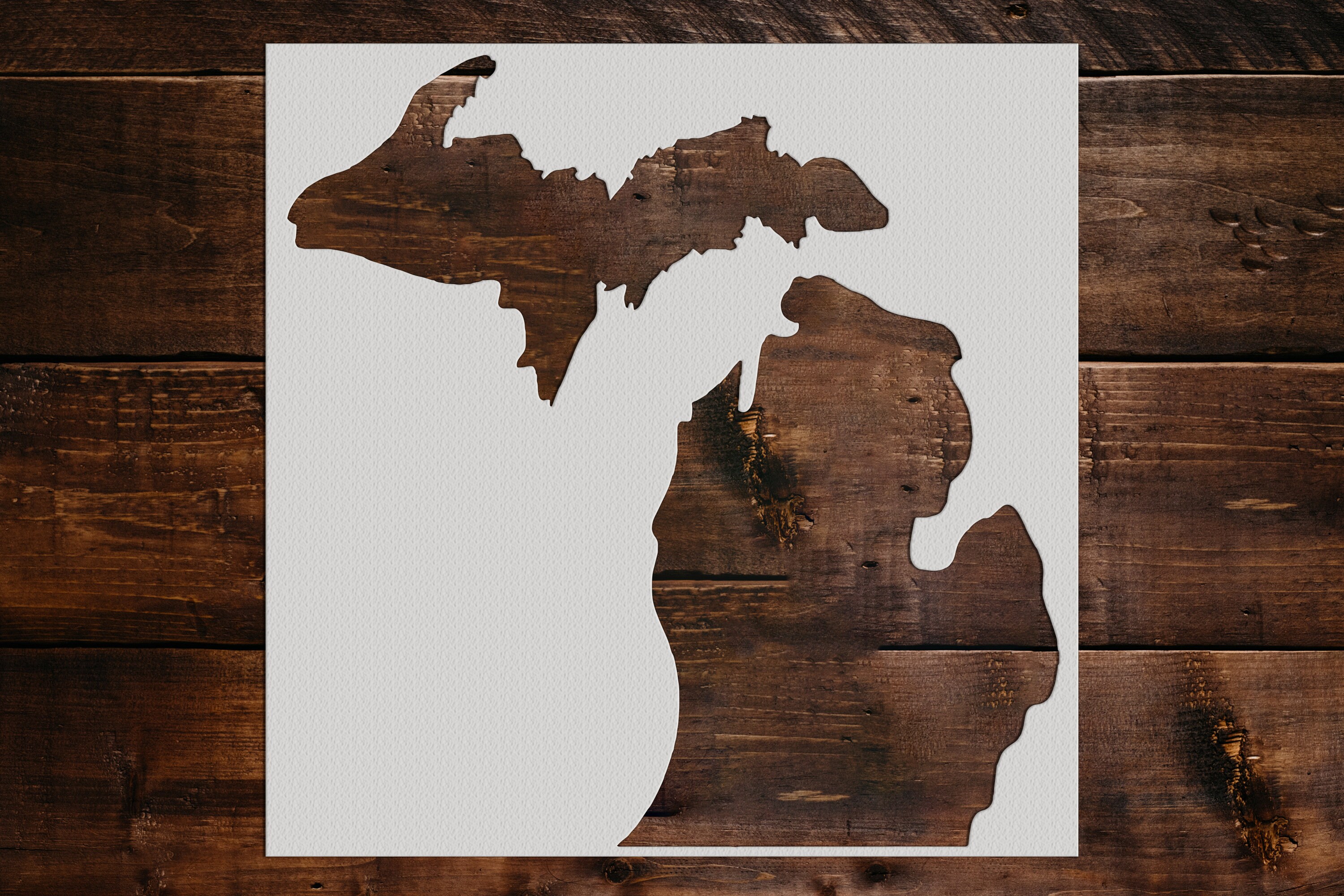Michigan State Stencil Reusable New York State Stencil Art - Etsy