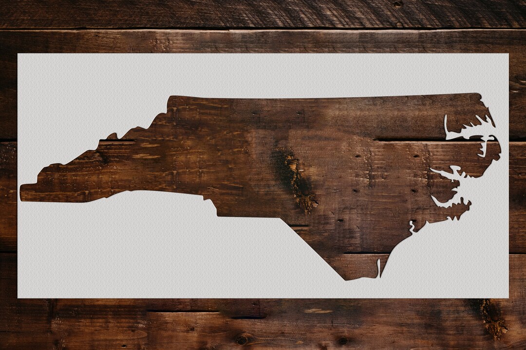 North Carolina State Stencil, Reusable New York State Stencil, Art ...