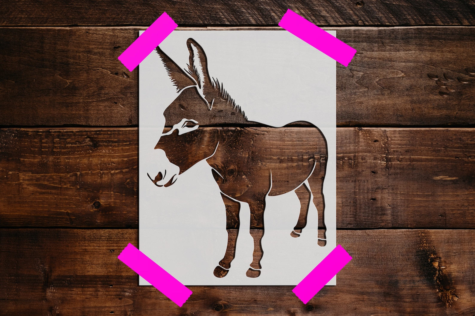 Donkey Stencil Reusable Donkey Stencil Art Stencil DIY - Etsy