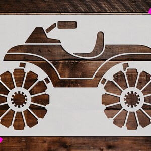 Four Wheeler ATV Stencil, Reusable Four Wheeler ATV Stencil - Art Stencil - DIY Craft Stencil - Painting Stencil - Four Wheeler Wall Stencil