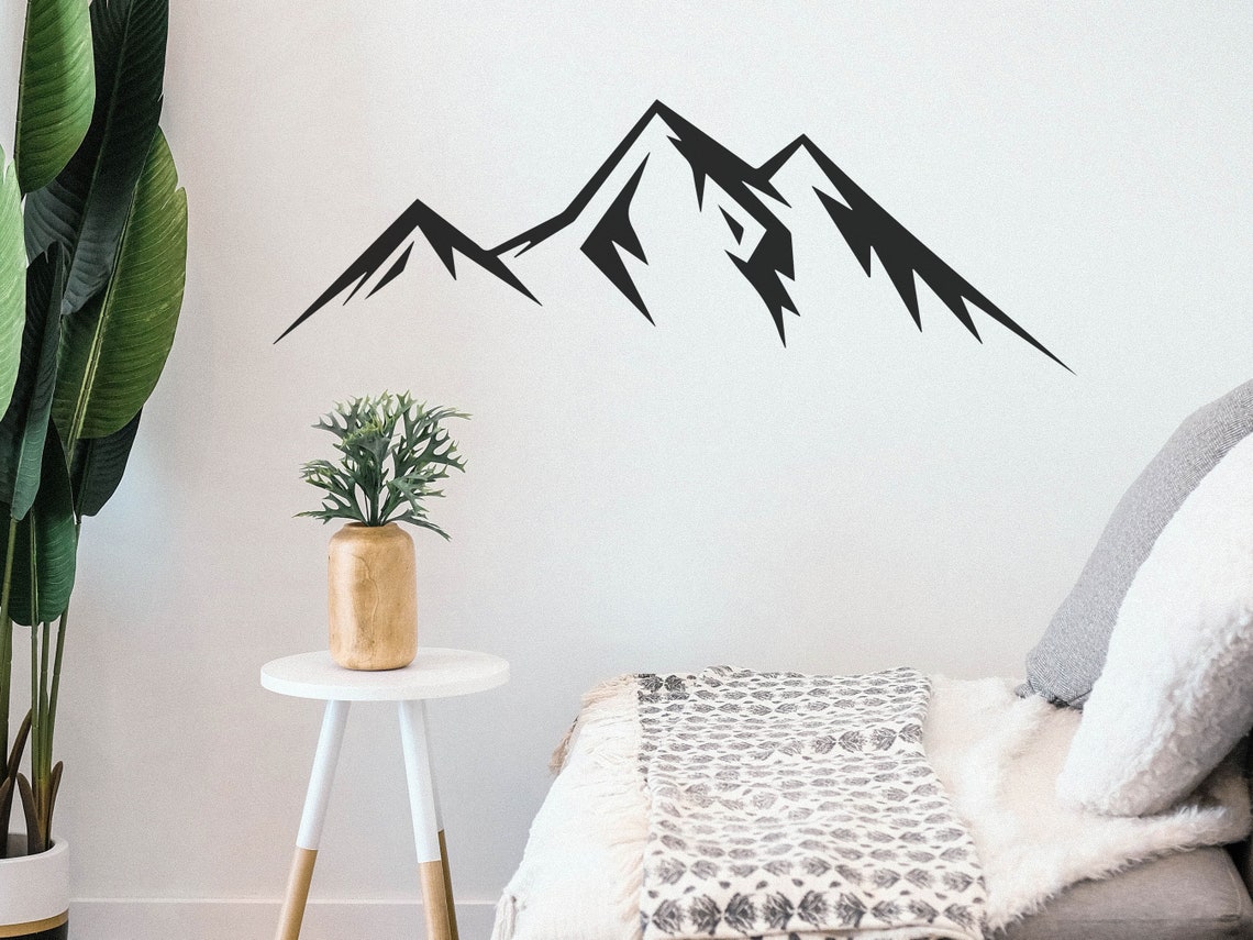 Mountain Stencil Reusable Mountain Stencil Art Stencil - Etsy