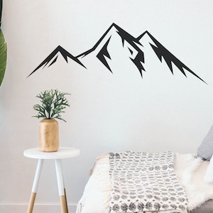 Mountain Stencil Reusable Mountain Stencil Art Stencil DIY Craft