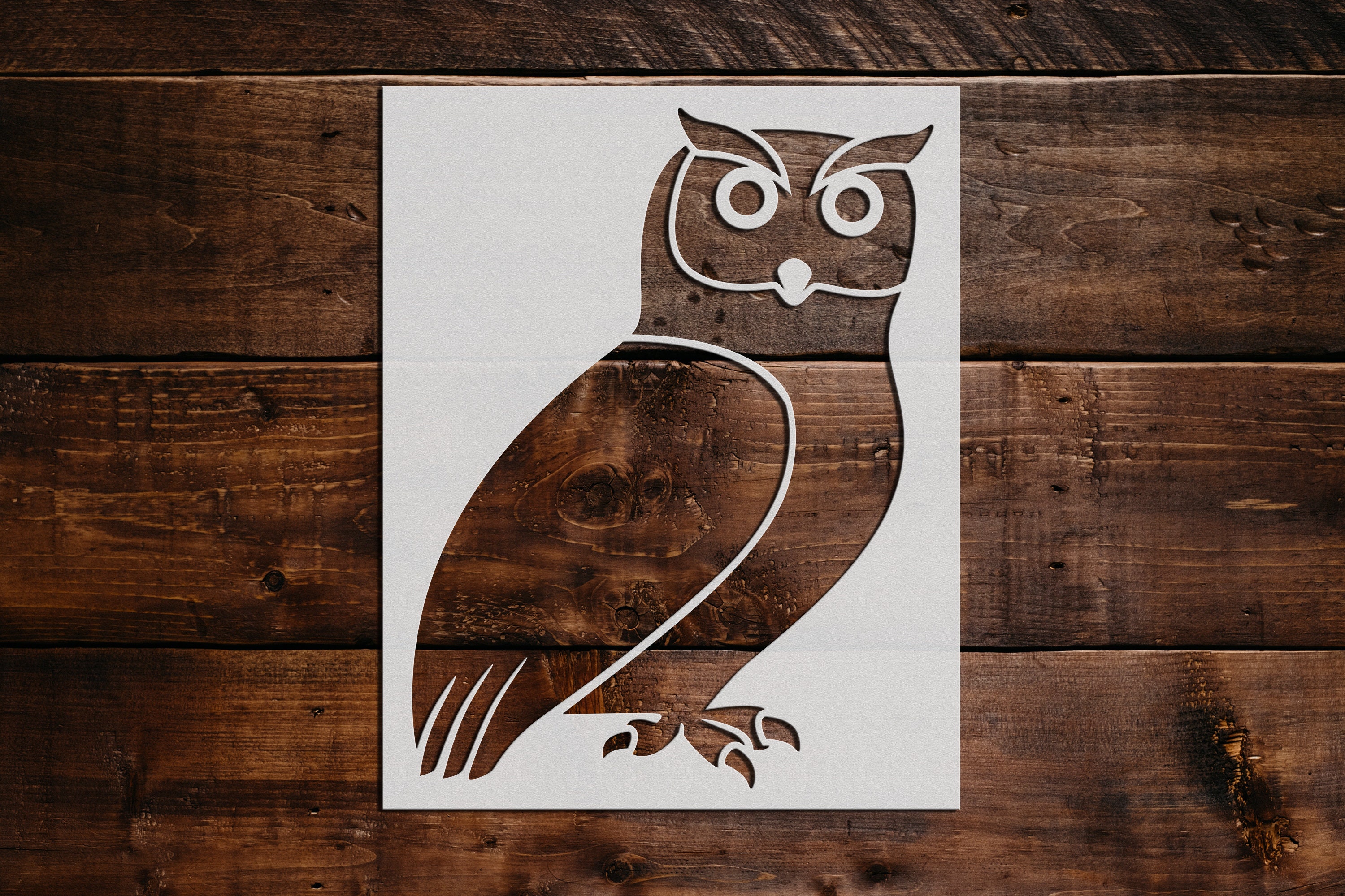 Owl Stencil Reusable Owl Stencil Art Stencil DIY Craft - Etsy