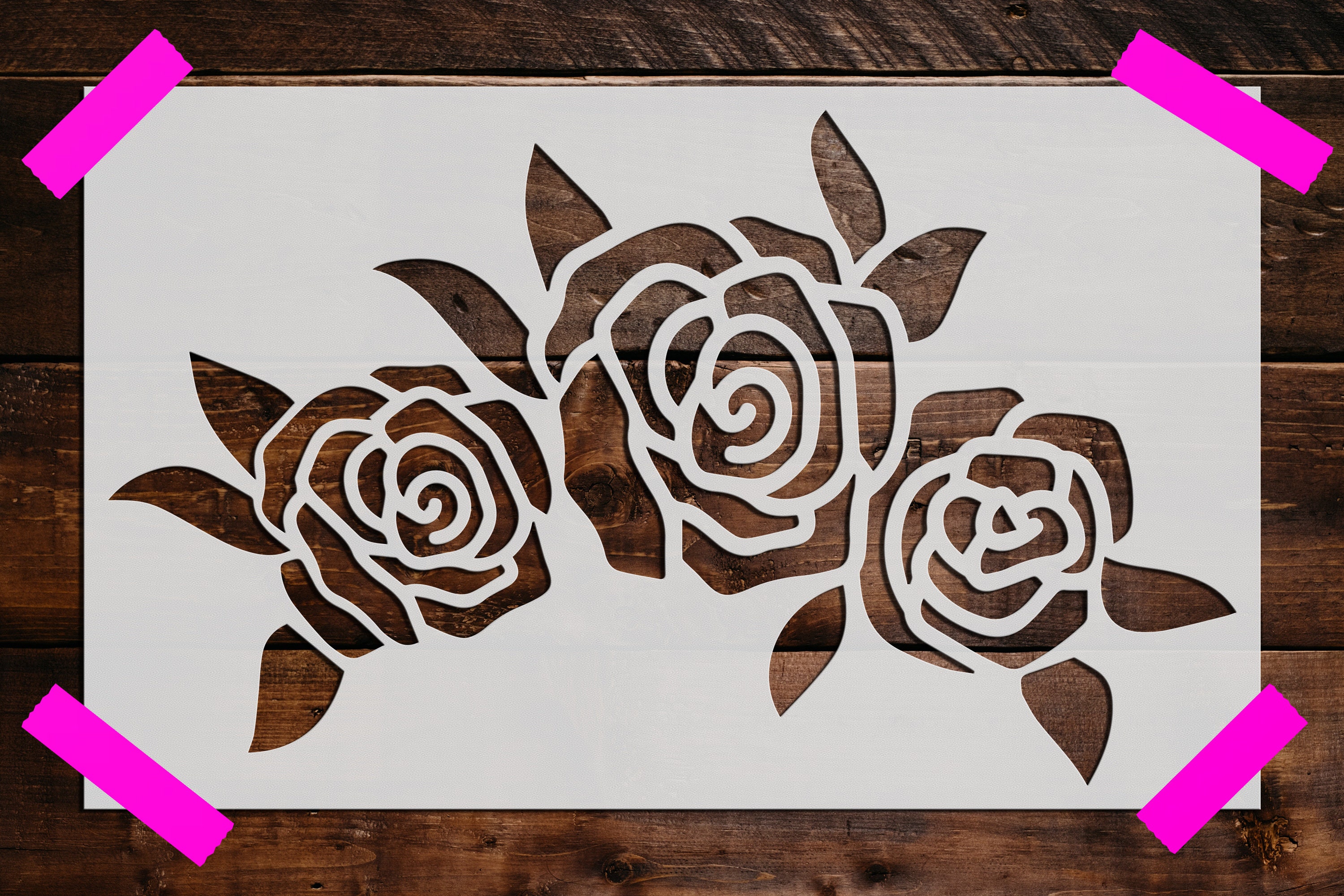 Rose Flower Stencil, Reusable Plastic Stencil, Large Rose Flower Spray Paint  Stencil For Painting On Wall Floor Canvas Furniture Farmhouse Home Decor  Art Supplies - Temu United Arab Emirates