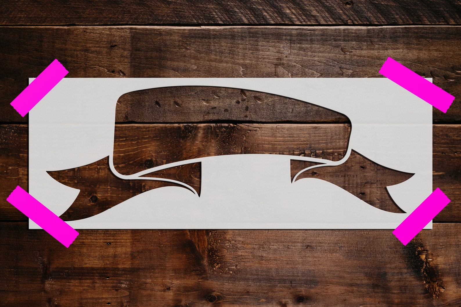 Banner Stencil Reusable Banner Stencil Art Stencil DIY - Etsy