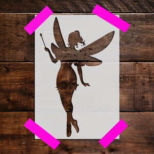 Fairy Stencil - Reusable Fairy Stencil - Art Stencil - DIY Craft Stencil, Painting Stencil, Large Fairy Wall Stencil