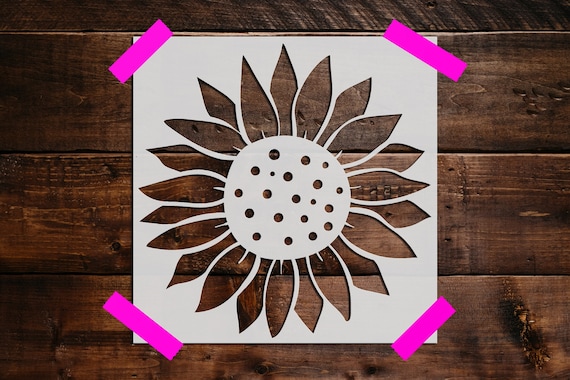 Printable Sunflower Stencils