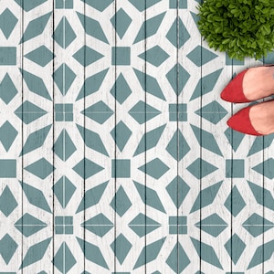 Geometric Pattern Wall Stencil - Large Wall Stencils for Painting - Home Decor, DIY Stencils - Stencils for Walls