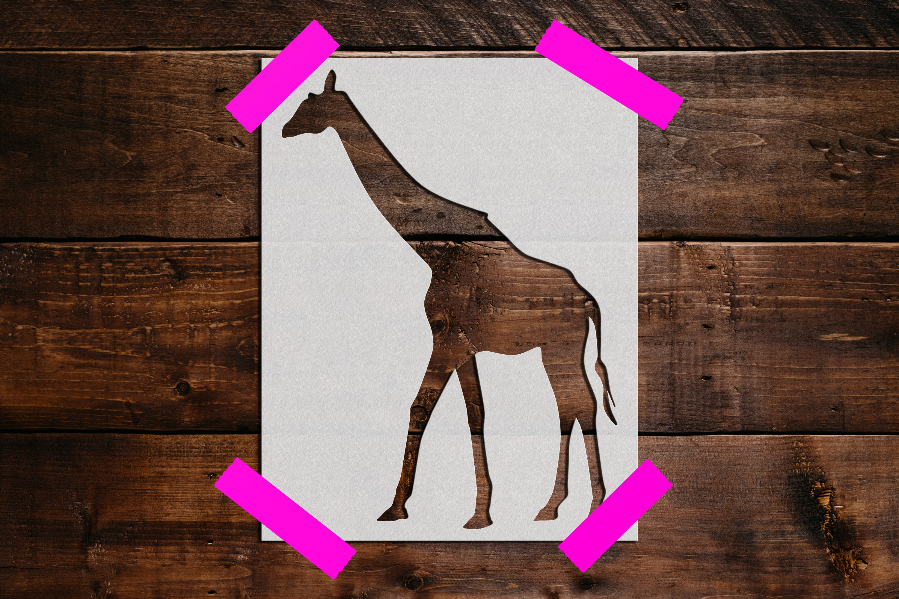Giraffe Stencil - Reusable Giraffe Stencil - DIY Craft Stencil, Large Giraffe  Wall Stencil, Giraffe  Stencil, Nature
