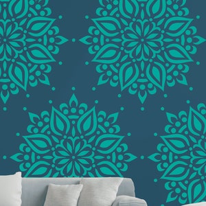 Floral Mandala -Reusable Stencil - Art Stencil - Craft  Stencil - Large Stencil - Crafting Stencils - Mandala Stencils - Mandala Design