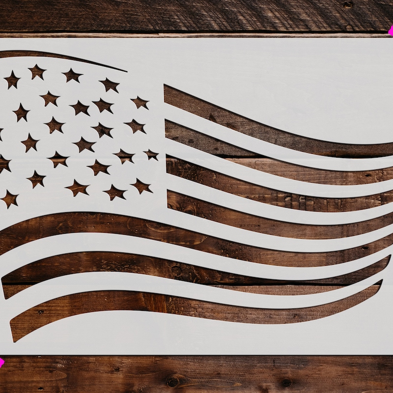 Usa Flag Stencil - Etsy