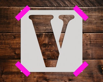 Letter V reusable Stencil Art Stencil Craft Stencil -  Israel