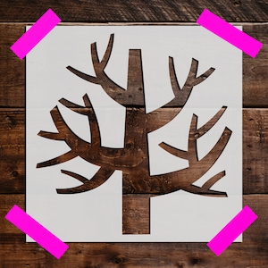 Tree Stencil - Reusable Tree Stencil - Art Stencil - DIY Craft Stencil - Painting Stencil - Large Tree Stencil, Trees