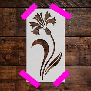 Flower stencil - Reusable Flower Stencil-DIY Craft Stencil, Painting Stencil, Large Flower Stencil, Plants, Flowers