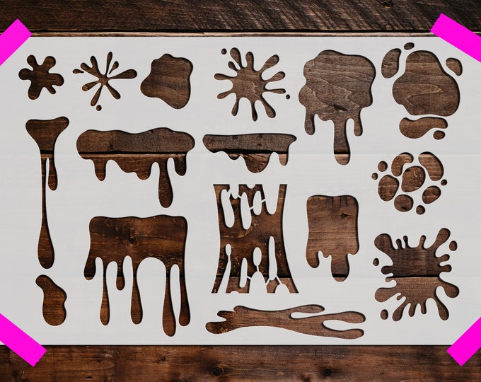 Drum Set Stencil Reusable Drum Set Stencil Art Stencil Etsy