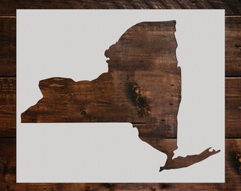 New York State Stencil, Reusable New York State Stencil, Art Stencil, DIY Craft Stencil, Wall Stencil, States