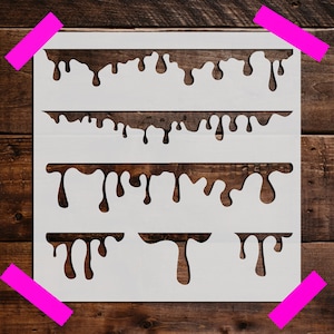 Paint Drip Stencil, Reusable Paint Drip Stencil, DIY Craft Stencil, Large Paint Drip Stencil, Paint Drip Wall Stencil, Art Stencils