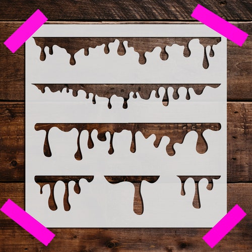 Drip Stencil - Etsy