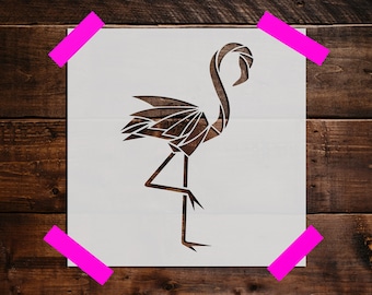 Flamingo Stencil, Reusable Flamingo Stencil, Art Stencil, DIY Craft Stencil, Painting Stencil, Large Flamingo Stencil, Flamingo Wall Stencil