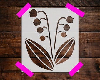 Flower Stencil - Reusable Flower Stencil - DIY Craft Stencil, Painting Stencil, Large Flower Wall Stencil, Plant, Nature