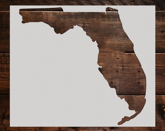 Florida State Stencil, Reusable Florida State Stencil, Art Stencil, DIY Craft Stencil, Wall Stencil, States