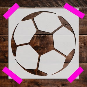 Soccer Ball Stencil, Reusable Soccer BallStencil, Art Stencil - DIY Craft Stencil, Painting Stencil, Balls