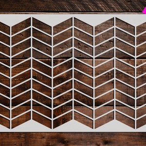 Rectangle Pattern Stencil, Reusable Rectangle Pattern Stencil,  DIY Craft Stencil, Large Rectangle Pattern Stencil, Wall Stencil