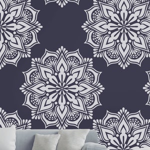 Floral Mandala -Reusable Stencil - Art Stencil - Craft  Stencil - Reusable Large Stencil - Crafting Stencils