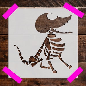 Dog Skeleton Stencil, Reusable Dog Skeleton Stencil, Art Stencil - DIY ...