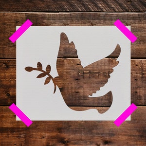Wedding Dove Stencil - Reusable Wedding Dove Stencil - Art Stencil - DIY Craft Stencil, Wedding Dove Wall Stencil, Wedding