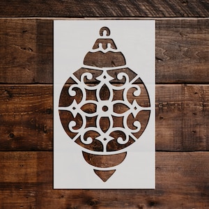 Christmas Ornament Stencil Reusable Christmas Ornament - Etsy