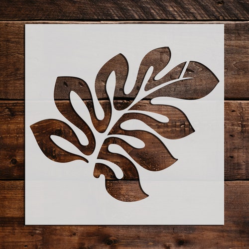 Simple Stencil Designs Leaf