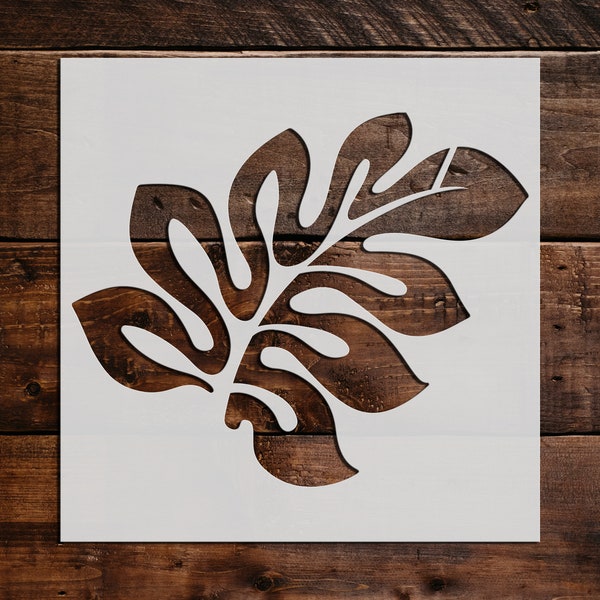 Leaf Stencil, Reusable Leaf Stencil, Art Stencil, DIY Craft Stencil, Large Leaf Stencil, Leaf Wall Stencil