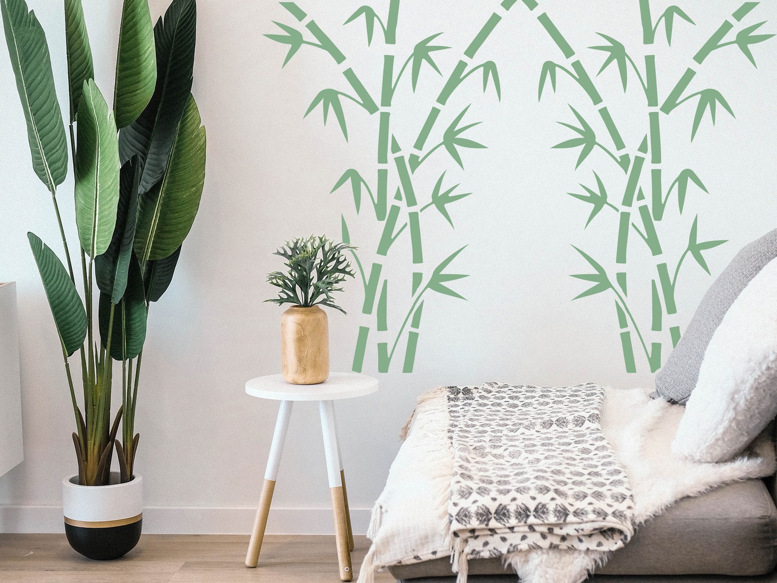 Bamboo Stencil Reusable Bamboo Stencil Art Stencil Craft Etsy