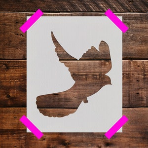 Dove Stencil - Reusable Dove Stencil - Art Stencil - DIY Craft Stencil, Dove Wall Stencil, Wedding Stencil, Wedding Stencils