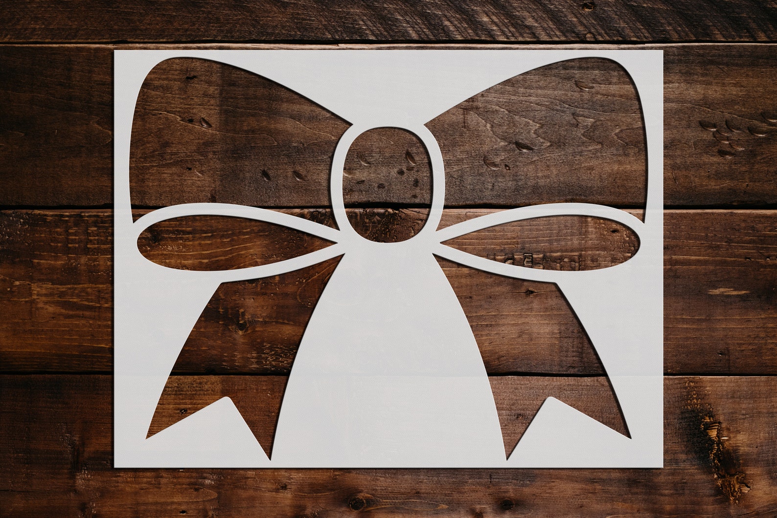 Bow Stencil Reusable Bow Stencil DIY Craft Stencil Large Etsy