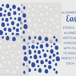 Dot Pattern Stencil Reusable Dot Stencil Art Stencil DIY Craft Stencil, Painting Stencil, Dot Wall Stencil, Polka Dot Stencils image 2